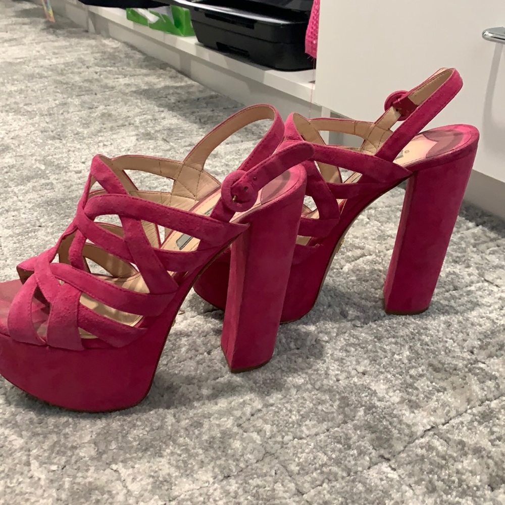 Prada pink shoes